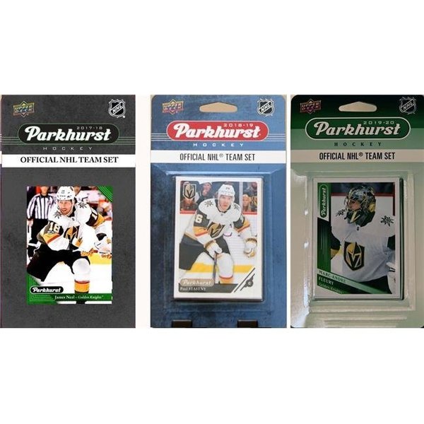 Williams & Son Saw & Supply C&I Collectables GKNIGHTS319TS NHL Las Vegas Golden Knights 3 Different Licensed Trading Card Team Set GKNIGHTS319TS